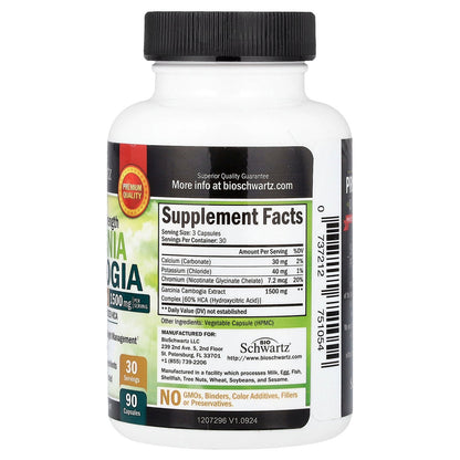 BioSchwartz, Garcinia Cambogia, Maximum Strength, 90 Capsules