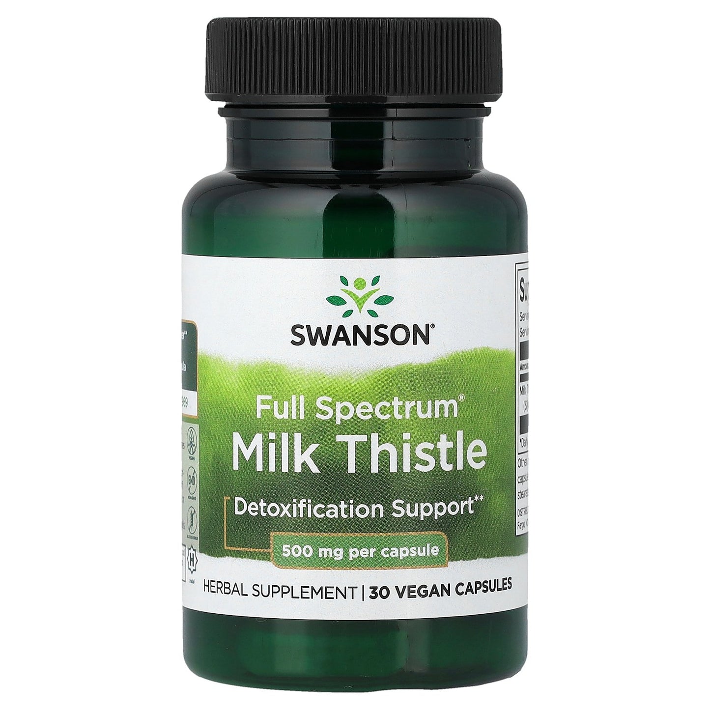 Swanson, Full Spectrum® Milk Thistle, 30 Vegan Capsules (0.5 g per Capsule)