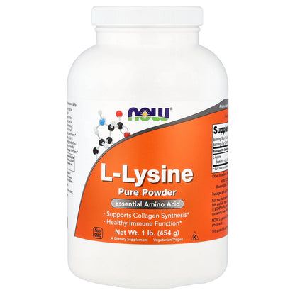 NOW Foods, L-Lysine Pure Powder, 1 lb (454 g)
