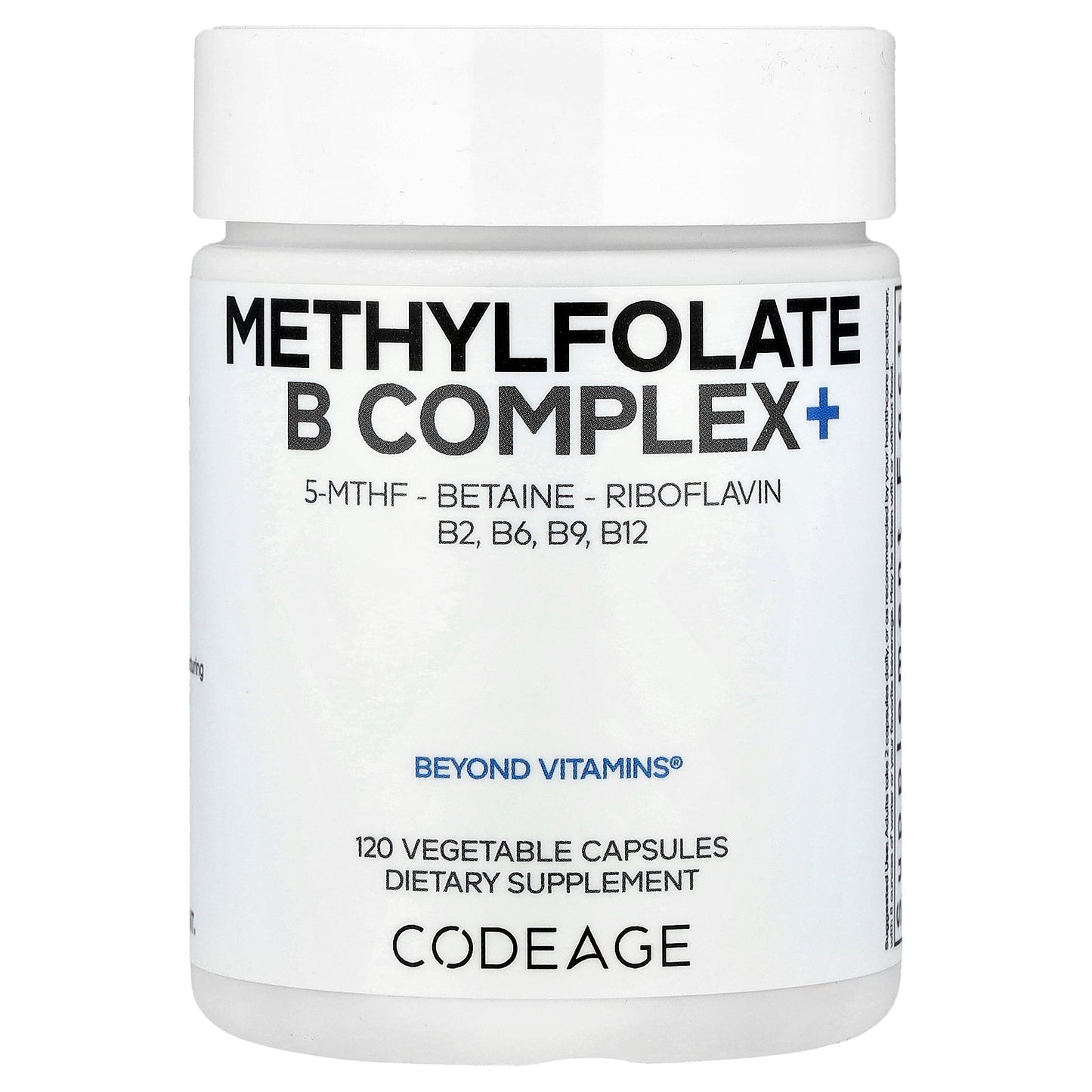 Codeage, Methylfolate B Complex+, 120 Vegetable Capsules