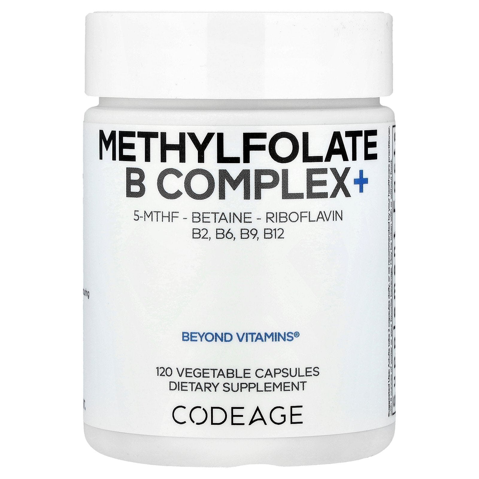 Codeage, Methylfolate B Complex+, 120 Vegetable Capsules
