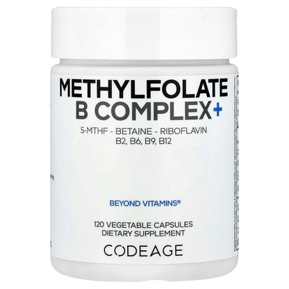 Codeage, Methylfolate B Complex+, 120 Vegetable Capsules