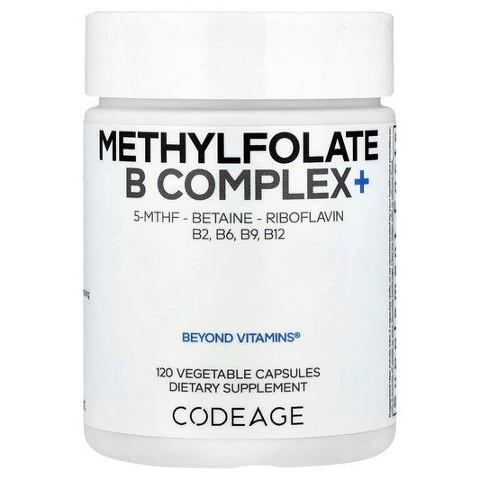 Codeage, Methylfolate B Complex+, 120 Vegetable Capsules