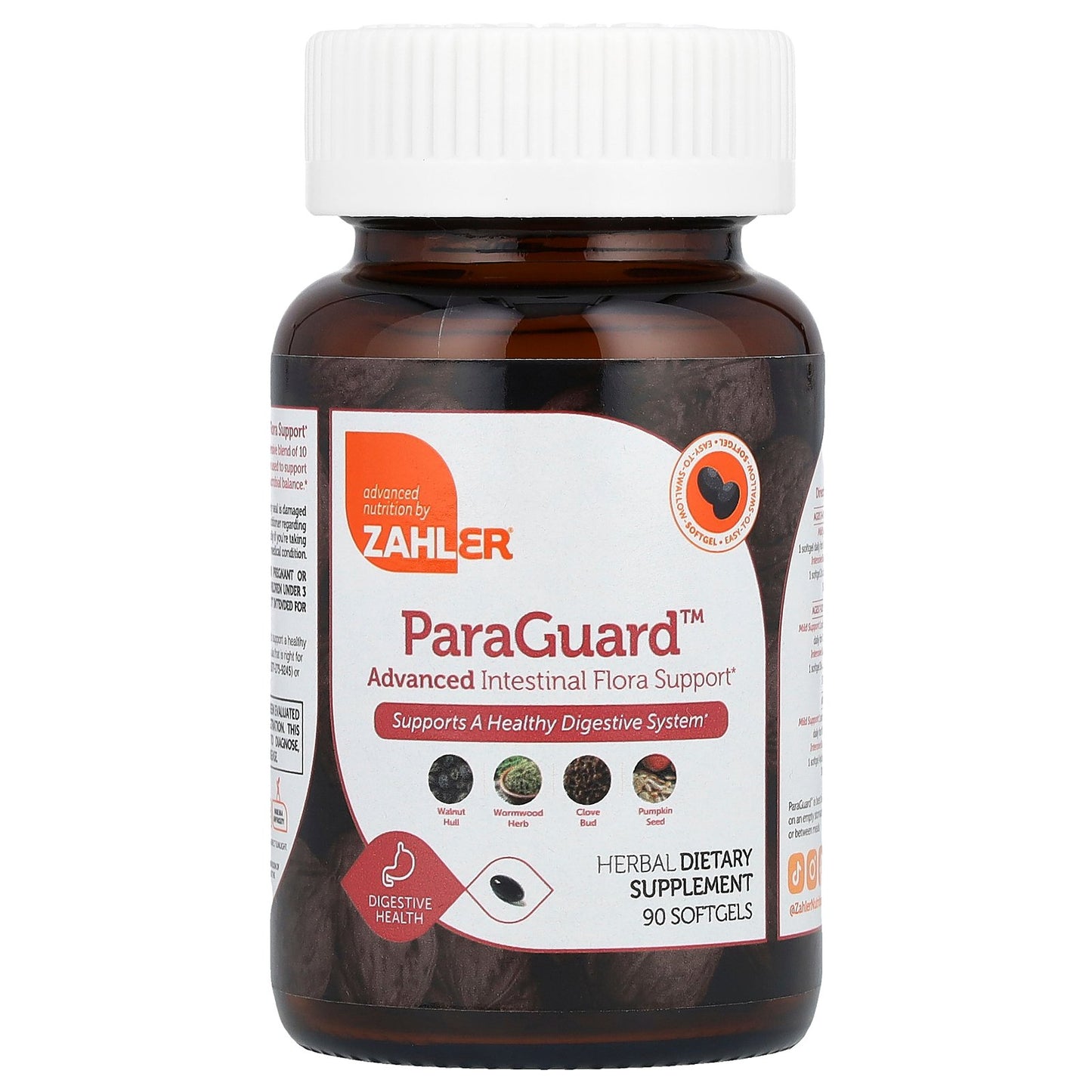 Zahler, ParaGuard™, Advanced Intestinal Flora Support, 90 Softgels