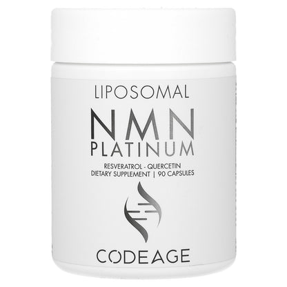 Codeage, Liposomal NMN Platinum, Resveratrol, Quercetin, 90 Capsules