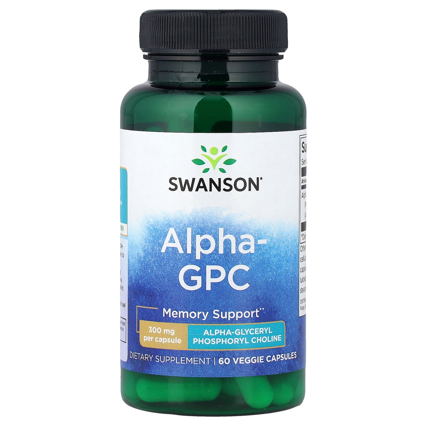 Swanson, Alpha GPC, 300 mg, 60 Veggie Capsules
