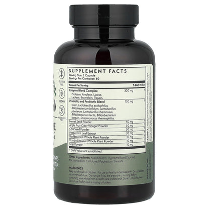 Terra Origin, Healthy Digestive Enzymes, 60 Vegetarian Capsules