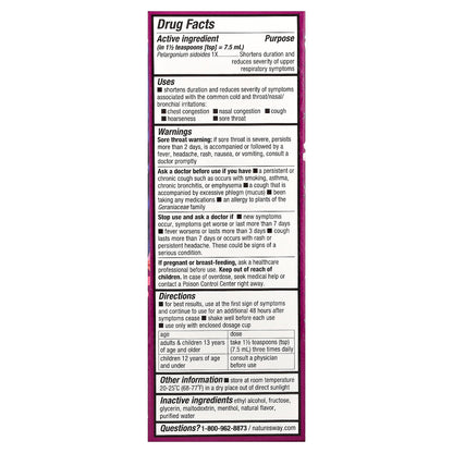 Nature's Way, Umcka®, Cold Relief Syrup, Mint-Menthol , 8 fl oz (240 ml)