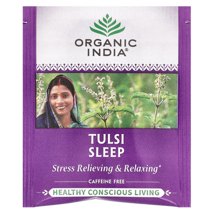 Organic India, Tulsi Sleep Tea, Caffeine Free, 18 Infusion Bags, 1.14 oz (32.4 g)
