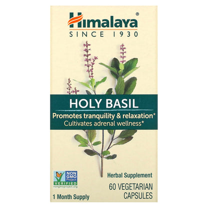 Himalaya, Holy Basil, 60 Vegetarian Capsules