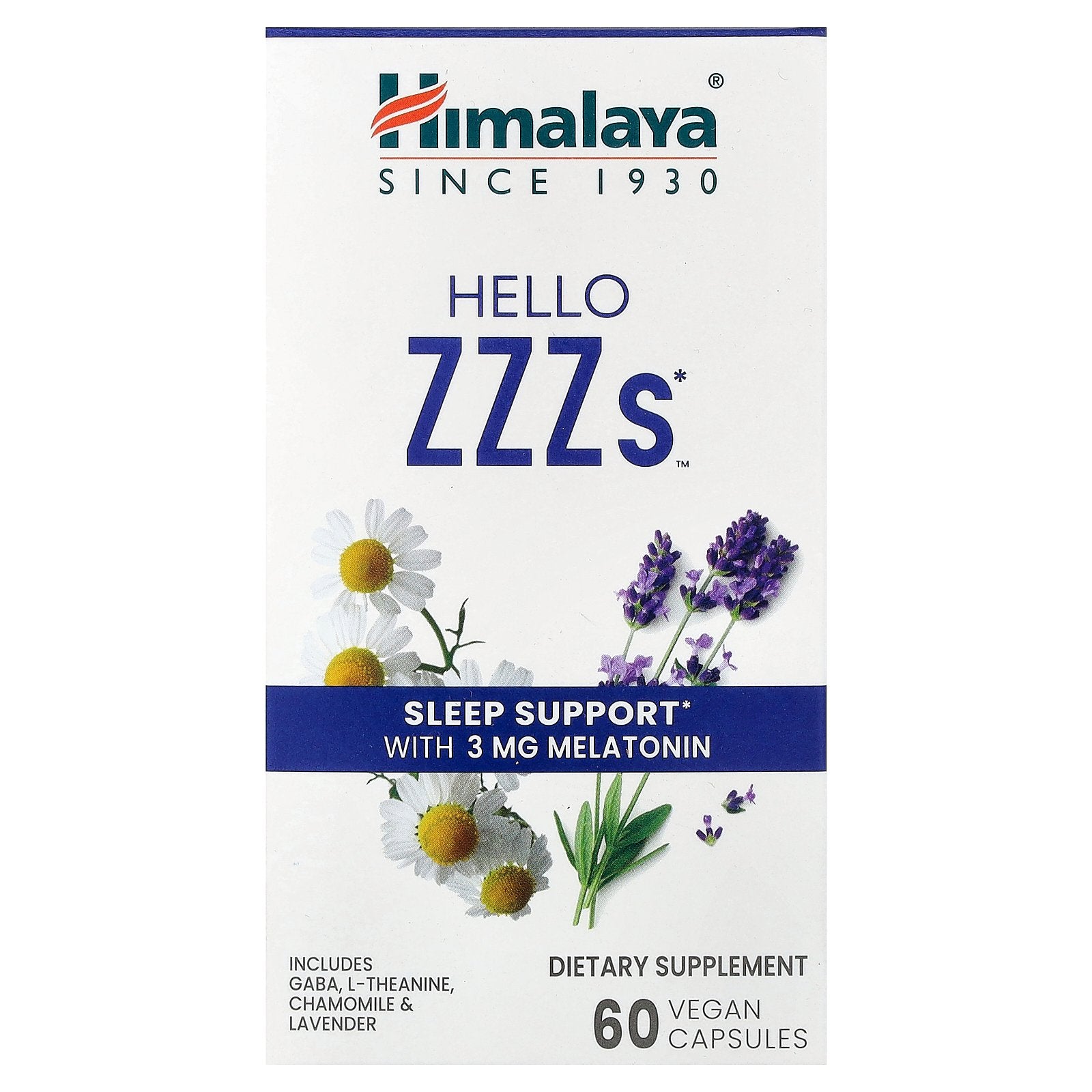 Himalaya, Hello ZZZs™, 60 Vegan Capsules