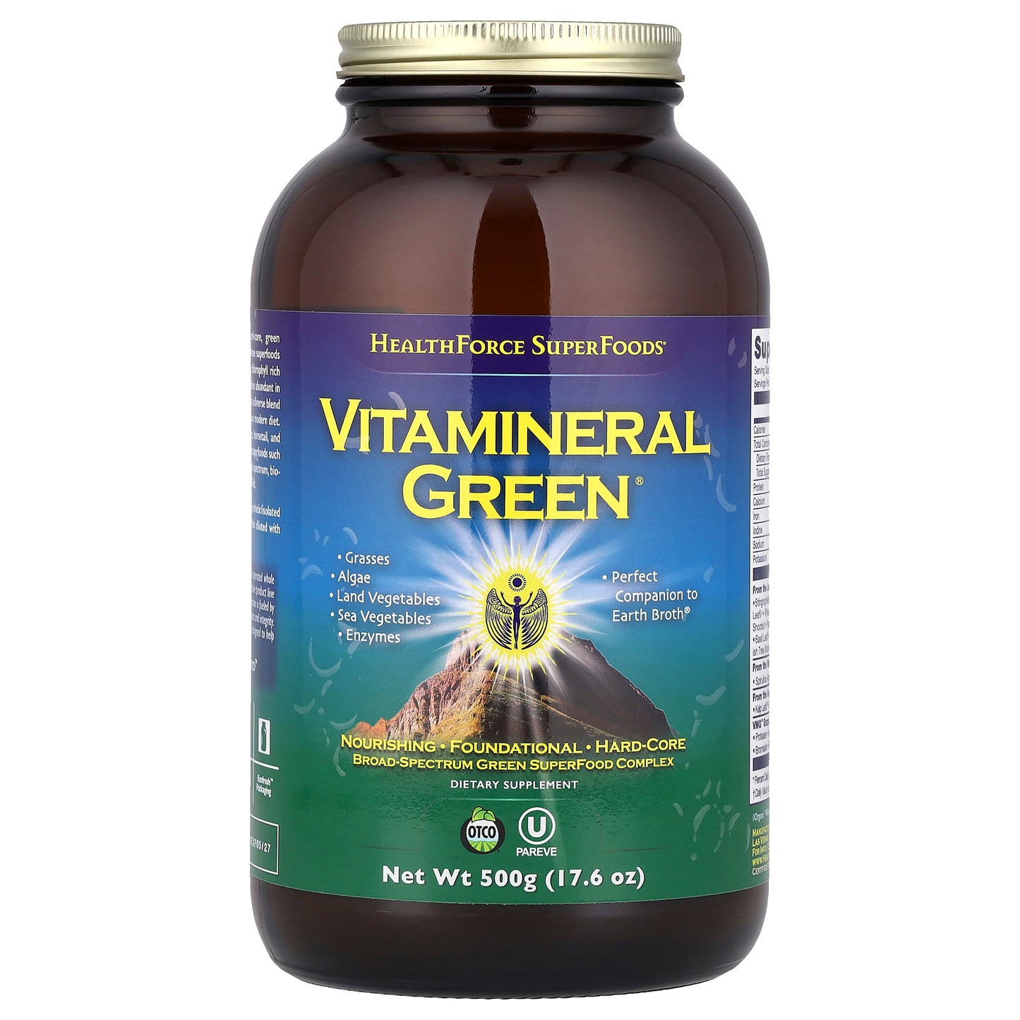 HealthForce Superfoods, Vitamineral Green, Version 5.6, 17.6 oz (500 g)