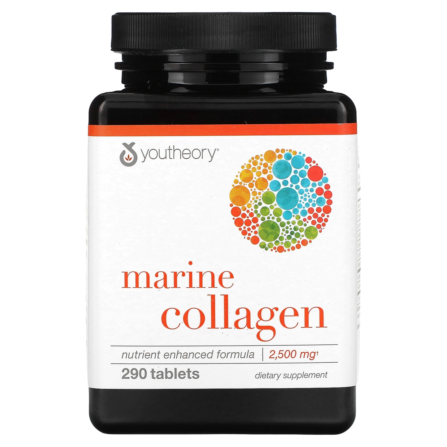 Youtheory, Marine Collagen, 2,500 mg, 290 Tablets (500 mg per Tablet)