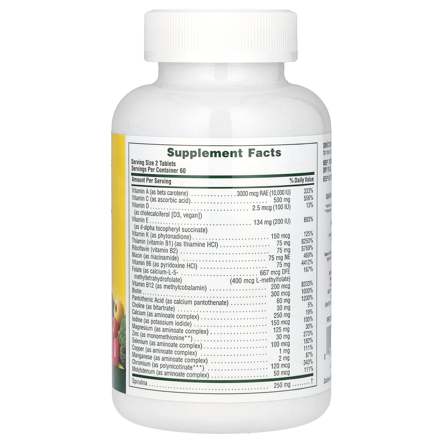 NaturesPlus, Source of Life Men, Multivitamin & Mineral Supplement with Concentrated Whole Foods, Iron-Free, 120 Tablets