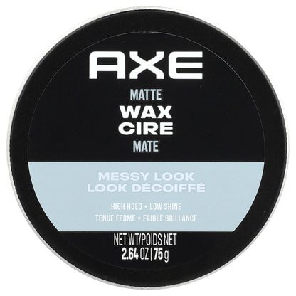 AXE, Matte Wax, High Hold, Low Shine, 2.64 oz (75 g)