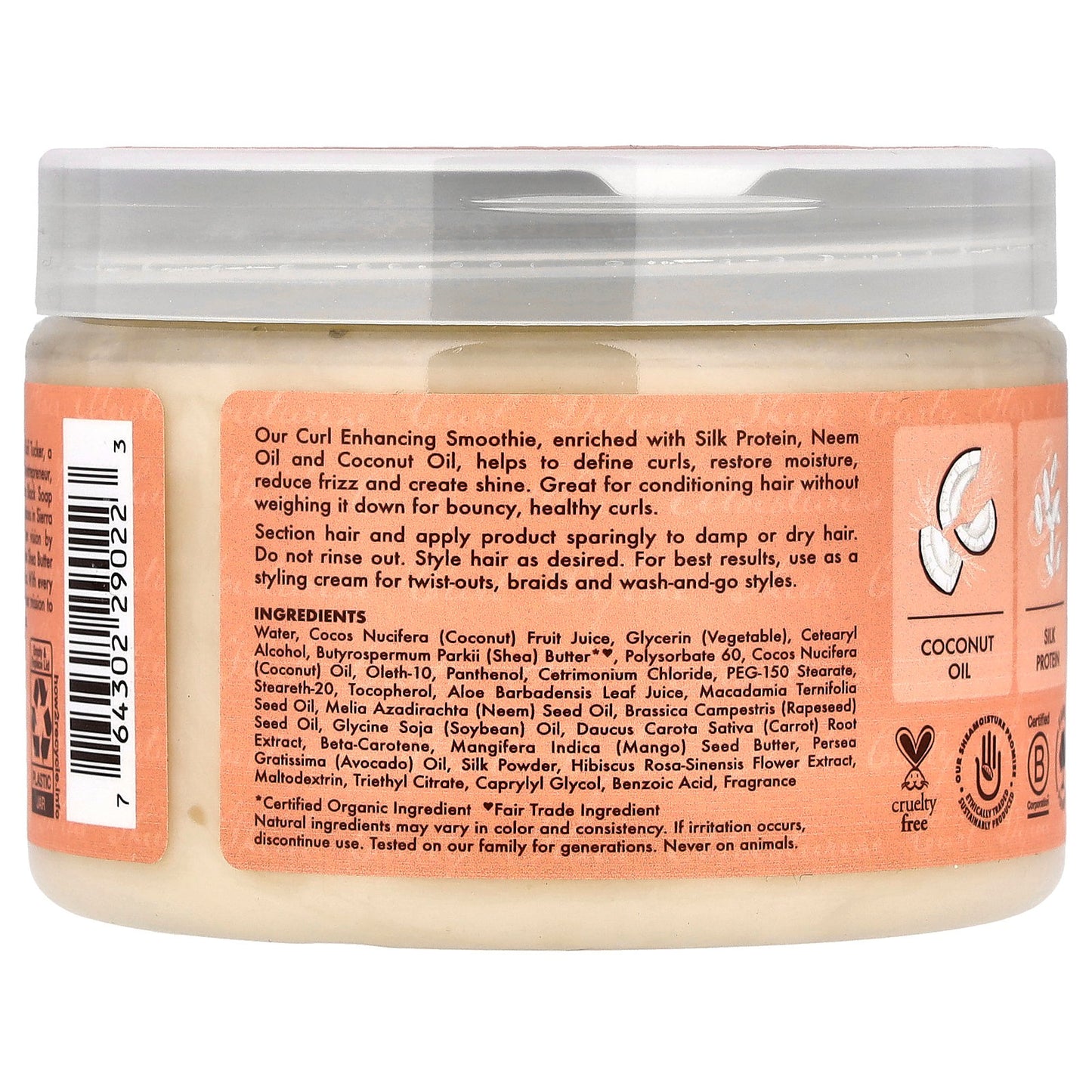 SheaMoisture, Curl Enhancing Smoothie, Coconut & Hibiscus, 12 oz (340 g)