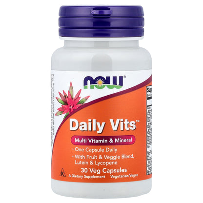NOW Foods, Daily Vits™, 30 Veg Capsules
