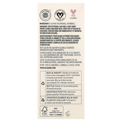 Cliganic, Vitamin E Oil, 4 fl oz (120 ml)