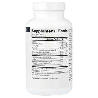 Source Naturals, Proline & Lysine, 120 Tablets