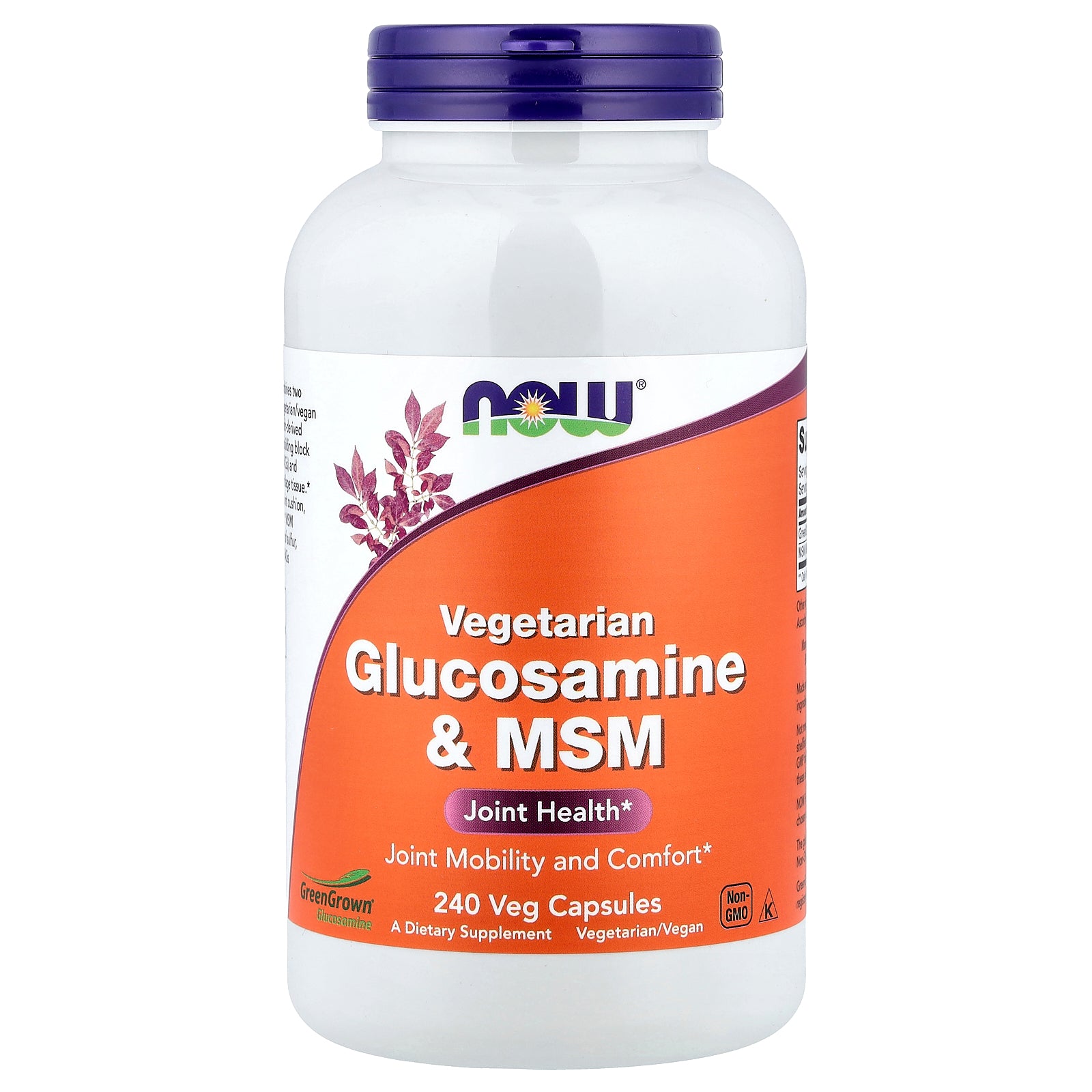 NOW Foods, Vegetarian Glucosamine & MSM, 240 Veg Capsules