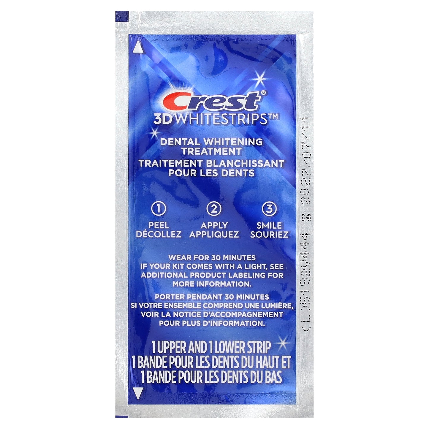 Crest, 3D Whitestrips, Enamel Safe Dental Whitening Kit, Noticeably White, 20 Strips