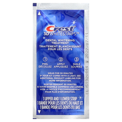 Crest, 3D Whitestrips, Enamel Safe Dental Whitening Kit, Noticeably White, 20 Strips