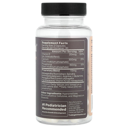 TruHeight, Growth Capsule, For Ages 5+, 60 Capsules