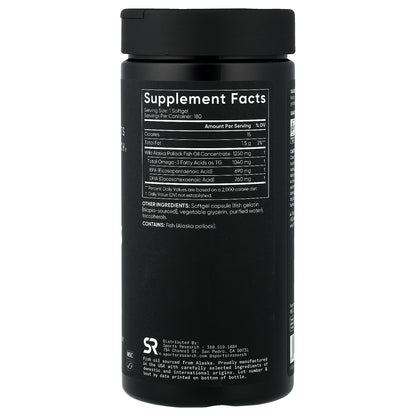 Sports Research, Alaskan Omega-3 Fish Oil, Triple Strength, 180 Softgels