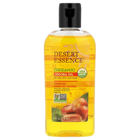 Desert Essence, Organic Jojoba Oil, 4 fl oz (118 ml)