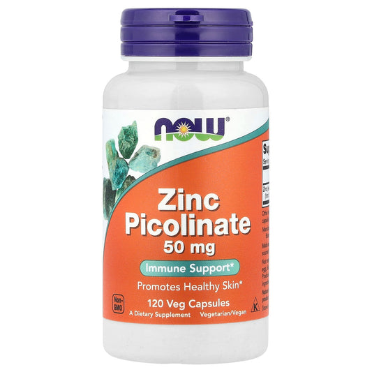 NOW Foods, Zinc Picolinate, 50 mg, 120 Veg Capsules