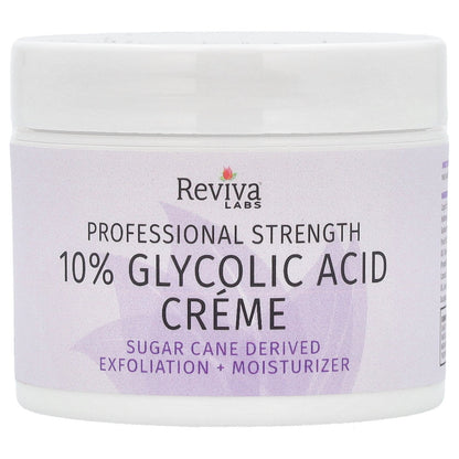 Reviva Labs, 10% Glycolic Acid Cream, 2 oz (55 g)