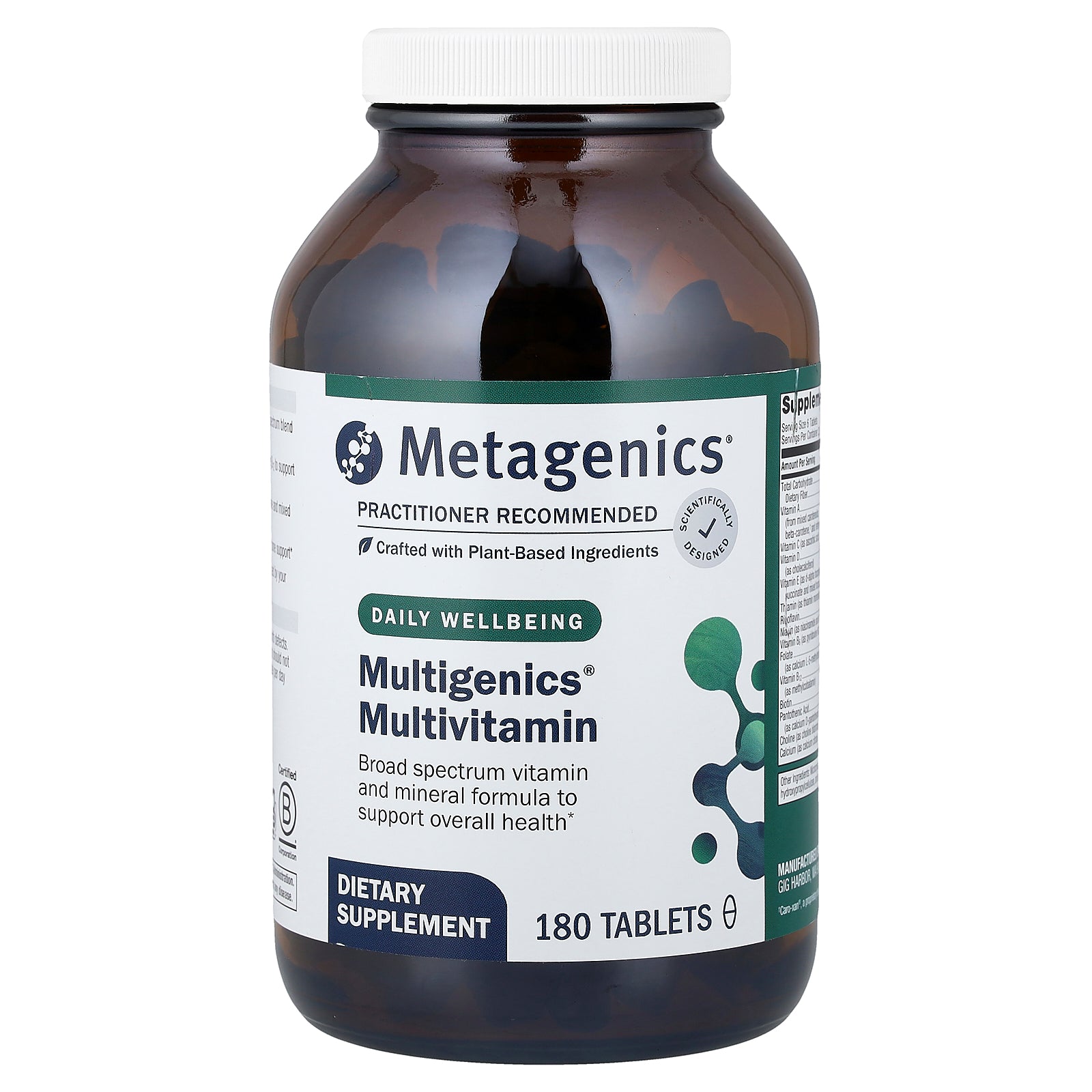 Metagenics, Multigenics® Multivitamin, 180 Tablets