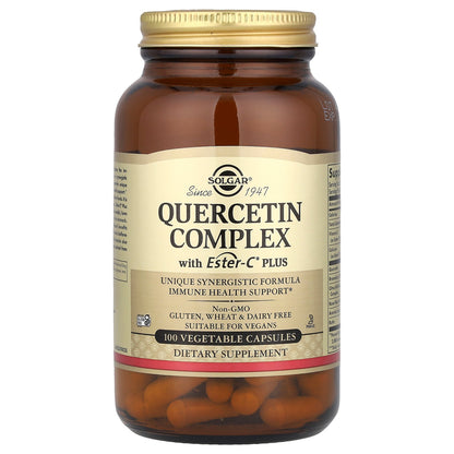 Solgar, Quercetin Complex with Ester-C® Plus, 100 Vegetable Capsules