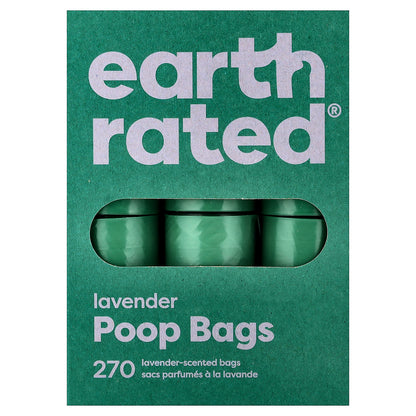 Earth Rated, Dog Poop Bags, Lavender, 270 Bags