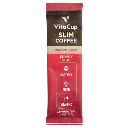 VitaCup, Slim Instant Coffee, Medium Roast, 10 Single-Serve Sticks, 0.13 oz (3.7 g) Each