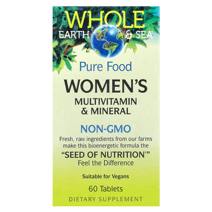 Natural Factors, Whole Earth & Sea®, Women's Multivitamin & Mineral, 60 Tablets