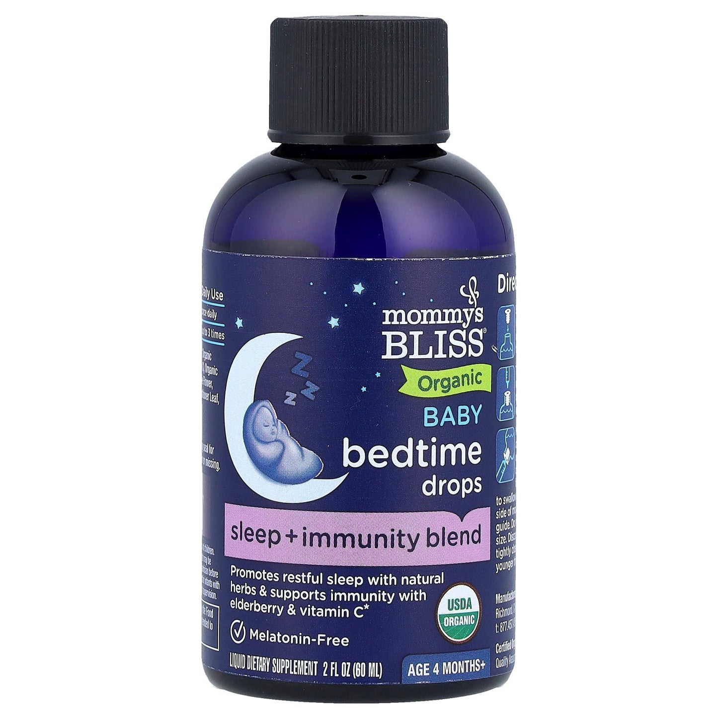 Mommy's Bliss, Organic Baby Bedtime Drops, Age 4 Months+, 2 oz (60 ml)