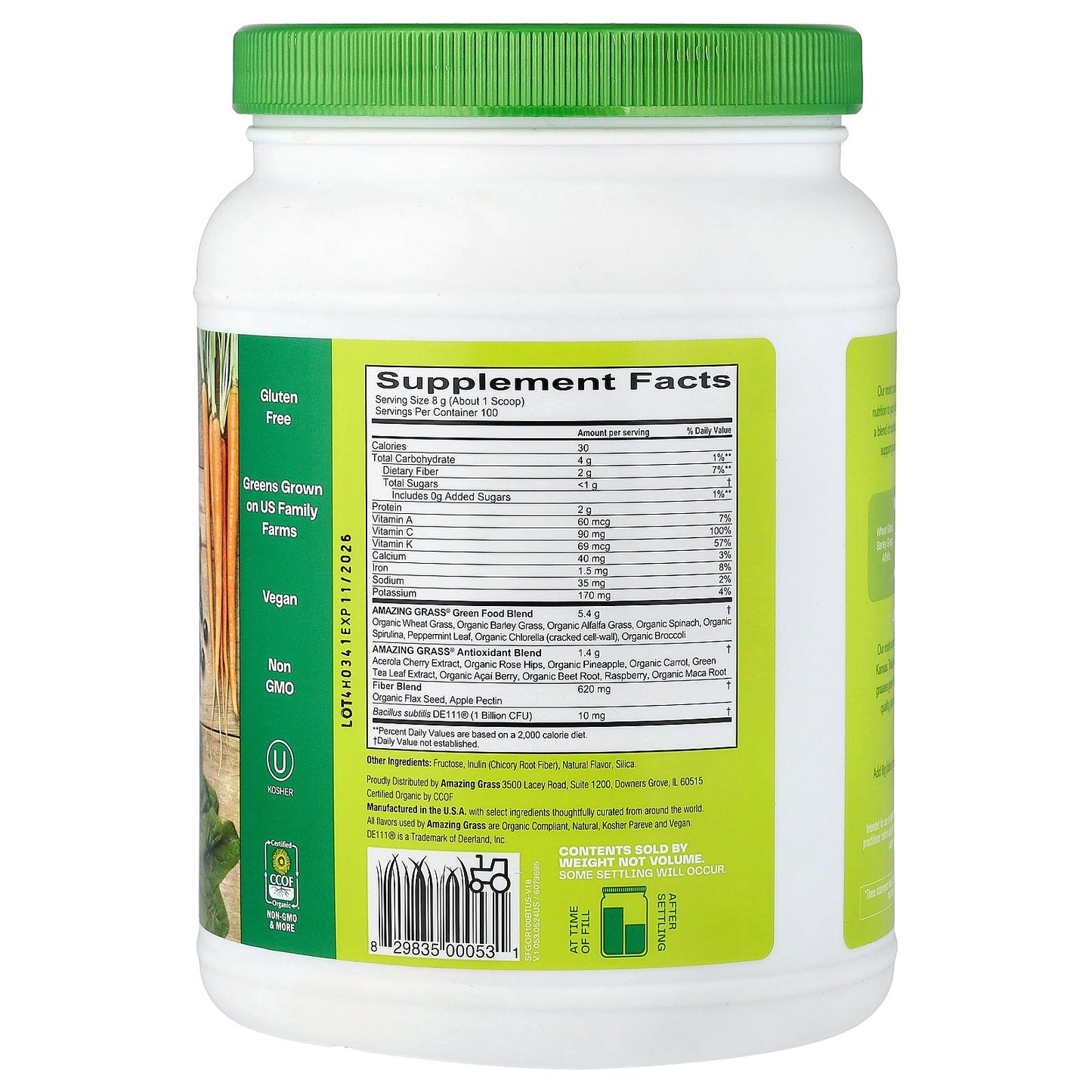 Amazing Grass, Greens Blend, Superfood, 1.76 lb (800 g)