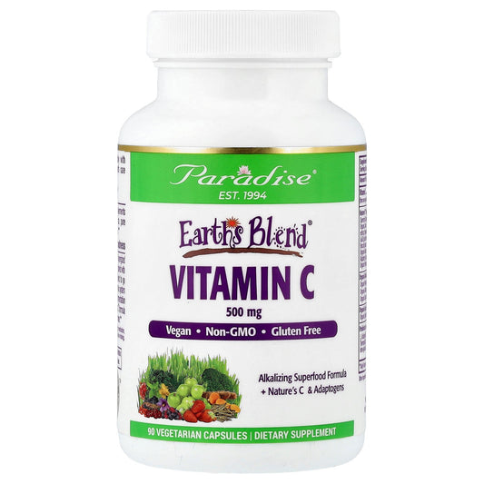Paradise Herbs, Earth's Blend®, Vitamin C, 90 Vegetarian Capsules