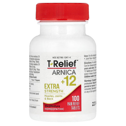 MediNatura, T-Relief, Arnica +12, 100 Tablets