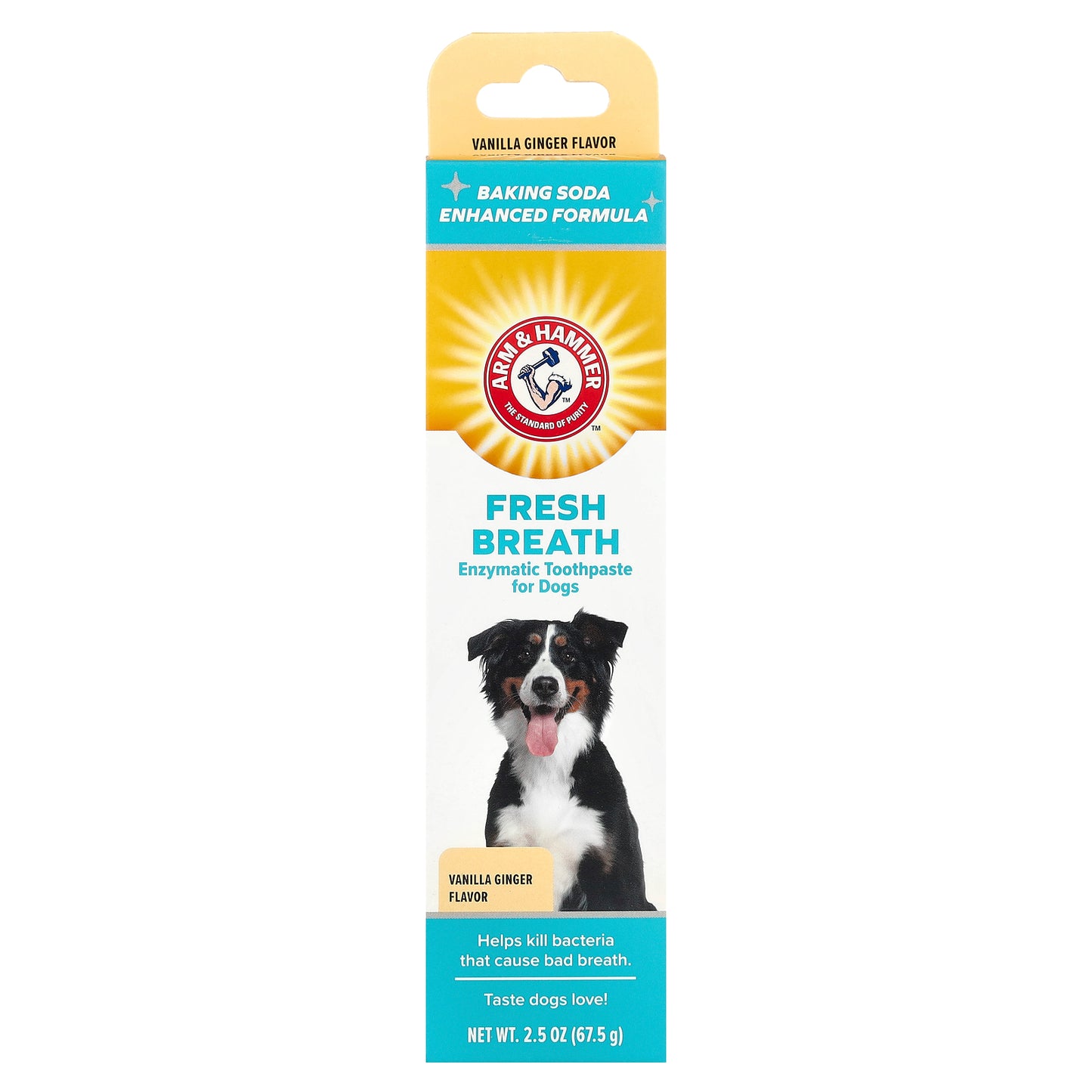 Arm & Hammer, Fresh Breath, Enzymatic Toothpaste For Dogs, Vanilla Ginger, 2.5 oz (67.5 g)