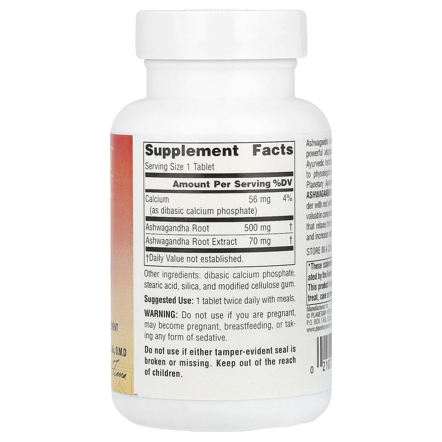 Planetary Herbals, Ayurvedics, Full Spectrum™ Ashwagandha, 570 mg, 60 Tablets