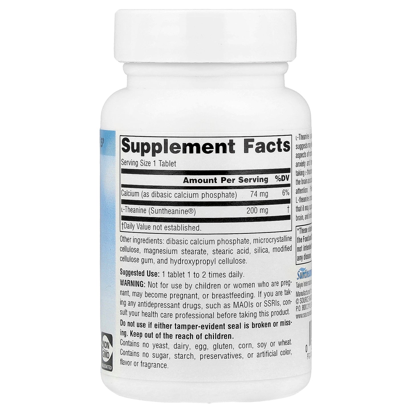 Source Naturals, Serene Science®, L-Theanine, 60 Tablets