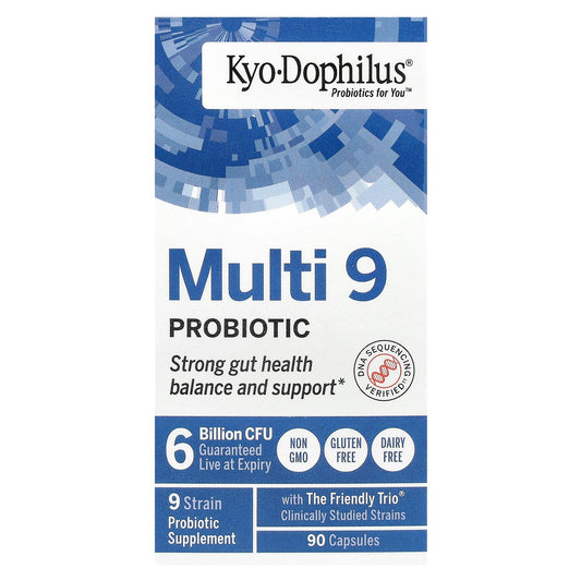 Kyolic, Kyo-Dophilus®, Multi 9 Probiotic, 6 Billion CFU, 90 Capsules