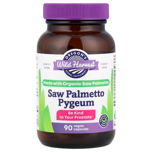 Oregon's Wild Harvest, Saw Palmetto Pygeum, 90 Vegan Capsules