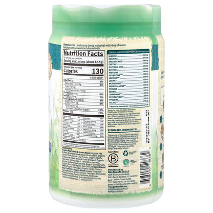 Garden of Life, Raw Organic Protein & Greens, Lightly Sweet, 1 lb 6.92 oz (650 g)