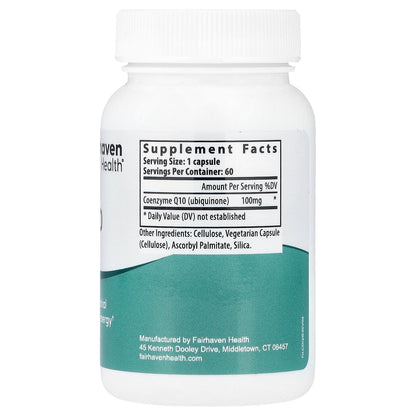 Fairhaven Health, Co-Q10, 60 Capsules (100 mg per Capsule)