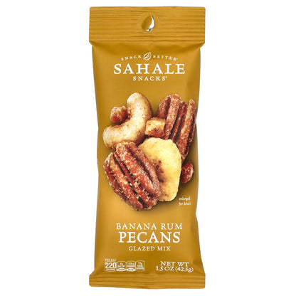 Sahale Snacks, Glazed Mix, Banana Rum Pecans, 9 Bags, 1.5 oz (42.5 g) Each