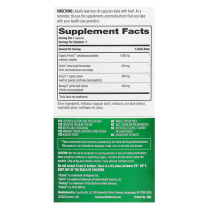 Country Life, Gut Connection® Digestive Balance™, 60 Vegan Capsules