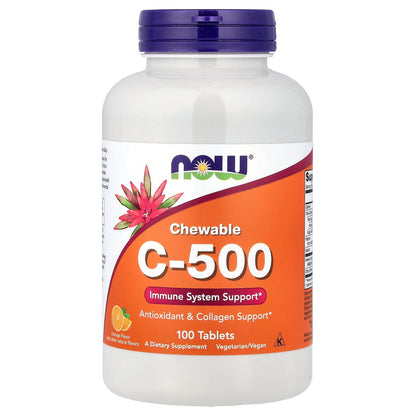 NOW Foods, C-500, Orange, 100 Tablets